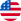 Rundes Bild der Flagge der U.S.A.