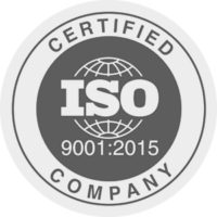 Logo des ISO 9001:2015 Zertifikates