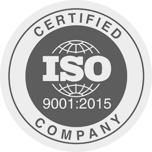 Logo des ISO 9001:2015 Zertifikates